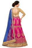 Magenta Pink A Line Net Lehenga for Sangeet