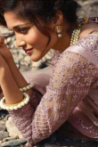 Mauve Color Net Lehenga with Net Choli