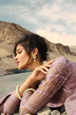 Mauve Color Net Lehenga with Net Choli