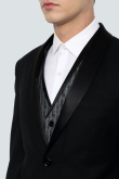 Black Plain Men's Poly Cotton Coat Pant
