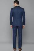 Navy Blue Plain Poly Cotton Men's Coat Pant