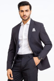 Plain Tweed Men's Charcoal Grey Coat Pant