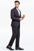Plain Tweed Men's Charcoal Grey Coat Pant