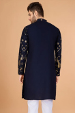 Men Kurta Silk Kurta with Zari Work for Diwali Festive Wear