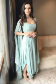 Mint Blue Georgette Indo-Western Lehenga