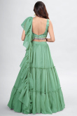Mint Green Chiffon Lehenga