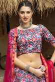 Multi Color A Line Lehenga