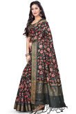 Multi Color Art Silk Saree with Designer Art Silk Blouse