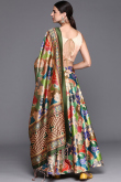 Multi Color Printed Silk A Line Lehenga