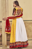 Multi Color Silk Patch Embroidered Flared Style Chaniya Choli