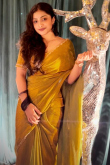 Mustard Chinnon Saree with Catdana Work for Haldi