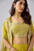 Mustard Cotton Silk Lehenga with Zari Work for Weddings