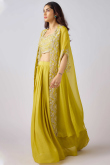 Mustard Cotton Silk Lehenga with Zari Work for Weddings
