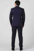 Navy Blue Plain Jodhpuri Style Viscose Men's Coat Pant