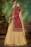 Wedding Wear Lehenga In Dark Beige Color