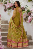 Silk Pear Green Lace Embroidered Jacket Style Lehenga