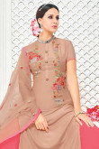 Elegant Newyork Pink Silk Salwar Suit