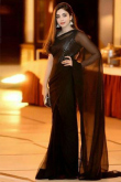 Black Georgette Light Weight Saree With Woven Zari Blouse