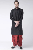 Traditional Men Kurta Pajama in Cotton Turmeric Yellow for Party 