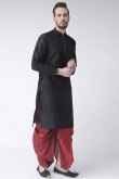 Traditional Men Kurta Pajama in Cotton Turmeric Yellow for Party 