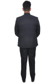 Plain Polyester Charcoal Grey Jodhpuri Style Men's Coat Pant