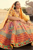 Printed Art Silk Multi Color Lehenga
