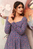 Printed Cotton Indigo Blue Kurti