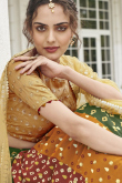 Lehenga in Multi Color Georgette for Party Wear with Printed