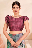 Printed Multi Color Crepe Light Weight Saree