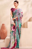 Printed Multi Color Crepe Light Weight Saree
