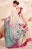 Printed Multi Color Crepe Light Weight Saree