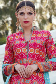 Printed Soft Silk Multi-Color Anarkali Suit