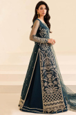 Prussian Blue Soft Silk Embroidered A Line Lehenga 