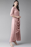 Rayon Kurti In Dusty Pink Colour