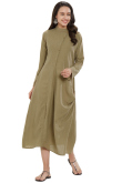 Rayon Kurti In Light Olive Green Colour