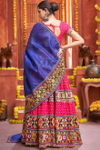 Ruby Pink Cotton Silk Printed Lehenga