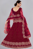 Ruby Pink A Line Net Lehenga for Party 