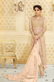 Pale Pink Color Silk Embroidered Anarkali Gown