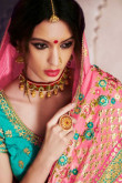 Pink Satin and Silk Saree With Dupion Blouse