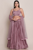 Satin Dusty Pink Lehenga
