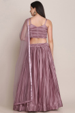 Satin Dusty Pink Lehenga