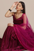 Satin-Silk Dark Pink Lehenga