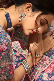 Sequins Embroidered Net Indigo Blue Lehenga