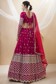 Sequins Embroidered Rani Pink Lehenga