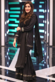 Silk Pakistani Sharara Suit In Black Colour
