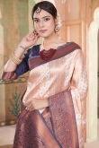 Silk Weaved White Handloom Saree