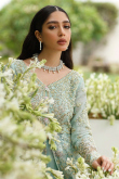 Soft Silk Pastel Mint Blue With Embroidered Choli 