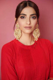 Sonam Kapoor Moscrepe Red Palazzo Pant Suit for Eid