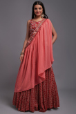 Stylish Maroon Viscose Fancy Lehenga Choli 