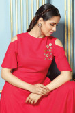 Gorgeous Rayon Kurti in Rusty Red Color